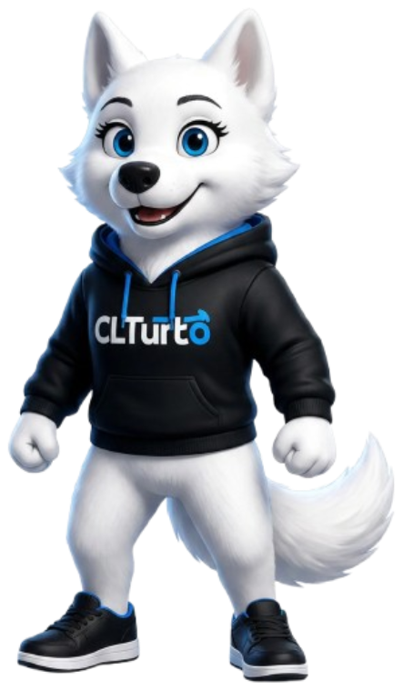 Aurora, mascote de suporte da CLTurbo para atendimento de Consignado CLT